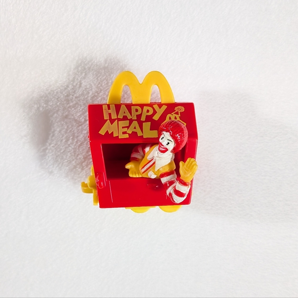❤️ 1994 Ronald McDonald Kid's Toy Meal Train Cart